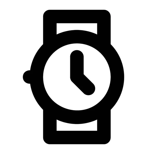 Pols Horloge Vector Lijn Pictogrammen — Stockvector