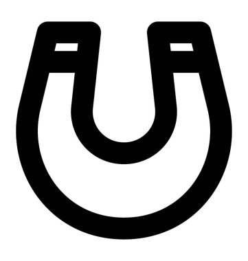 Mıknatıs vektör hat simgeler 