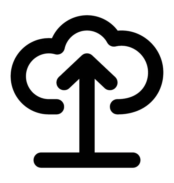 Cloud Télécharger Des Icônes Ligne Vectorielle — Image vectorielle