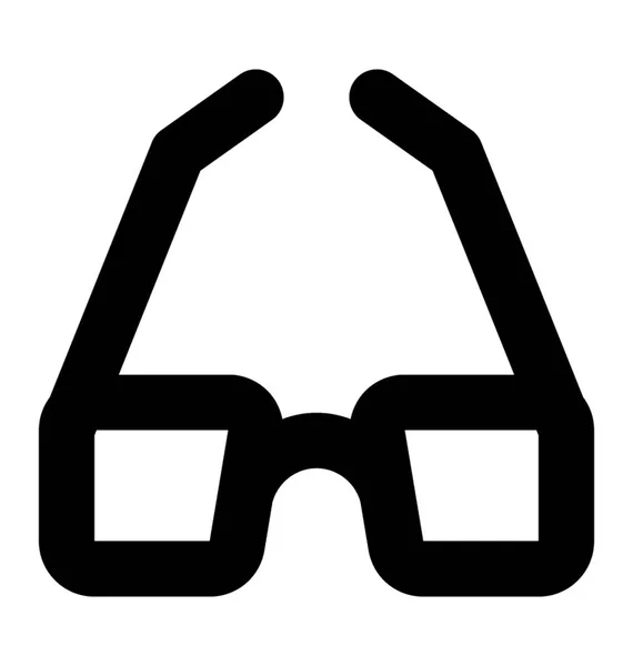 Glasses Vector Line Icons — Stock Vector