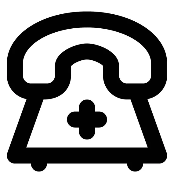 Ikona Čáry Vektorové Telefon — Stockový vektor
