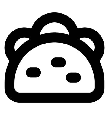 Taco vektör satırı simgesi 