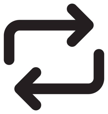 Eşitleme vektör satırı simgesi