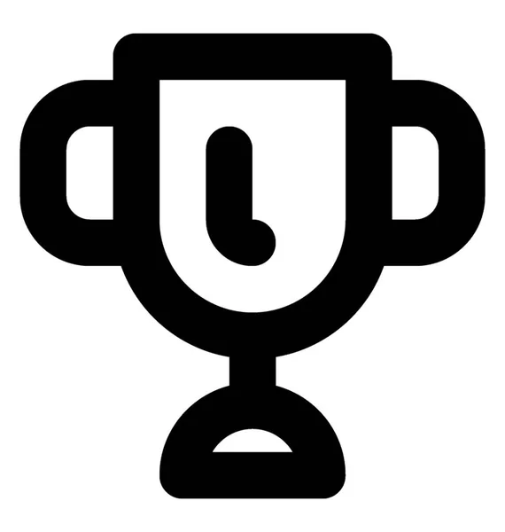 Trophy Vector Line Icon — Stock Vector