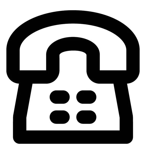 Ikona Čáry Vektorové Telefon — Stockový vektor