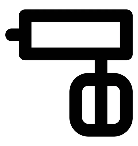 Icône Ligne Vectorielle Batteur Oeuf — Image vectorielle
