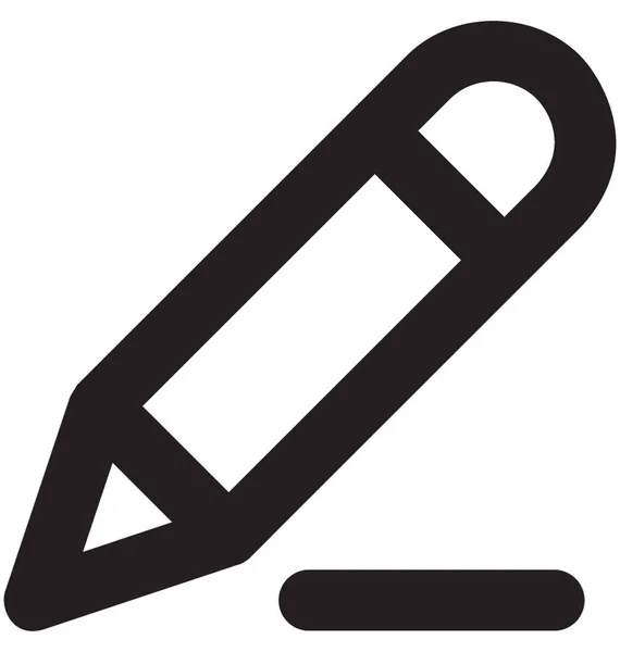 Ikona Wektora Linii Ołówka — Wektor stockowy