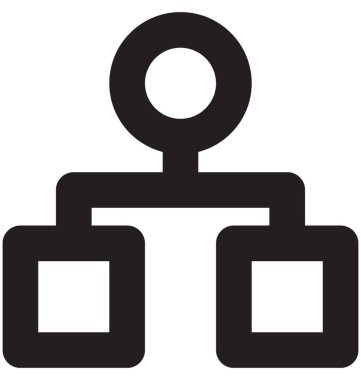 hiyerarşi vektör çizgisi simgesi