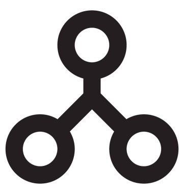 hiyerarşi vektör çizgisi simgesi