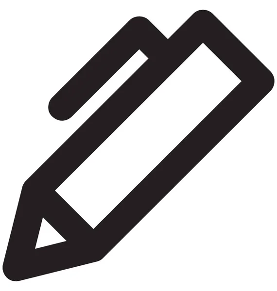 Kugelschreiber Vektorzeilen Symbol — Stockvektor