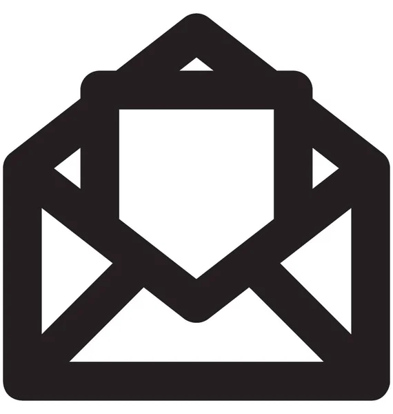 Ikonę Linia Email Wektor — Wektor stockowy