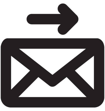 E-posta vektör satırı simgesi