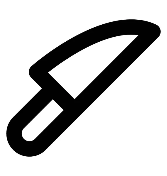 Couteau Vecteur Ligne Icône — Image vectorielle