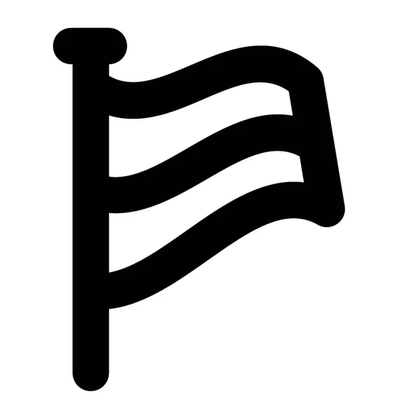 Значок Прапора Векторної Лінії — стоковий вектор