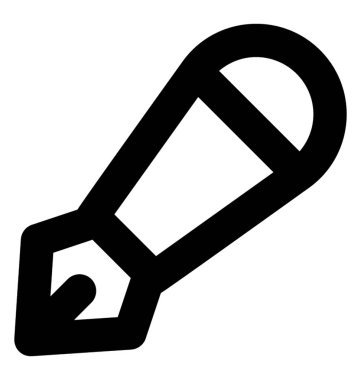 kalem vektör çizgisi simgesi