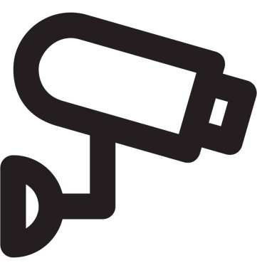 CCTV vektör satırı simgesi