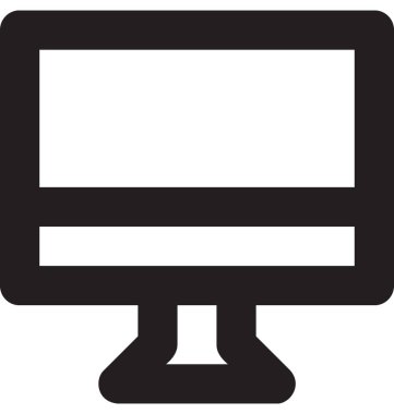 LCD vektör satırı simgesi 