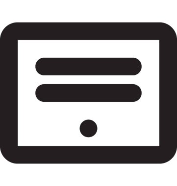 PC vektör satırı simgesi 