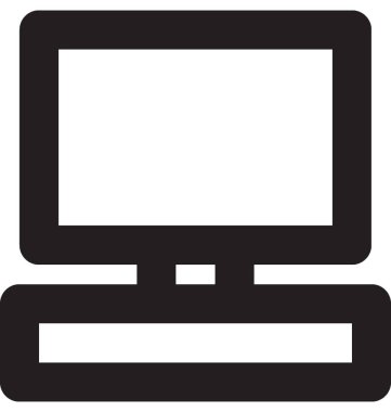 PC vektör satırı simgesi