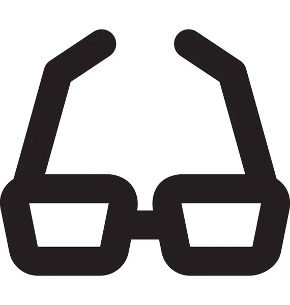 Óculos Vector Linha Ícone — Vetor de Stock