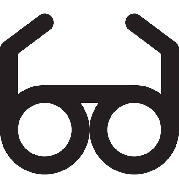 Óculos Vector Linha Ícone — Vetor de Stock