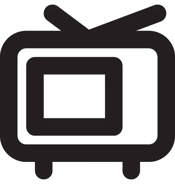 テレビのベクター線のアイコン — ストックベクタ