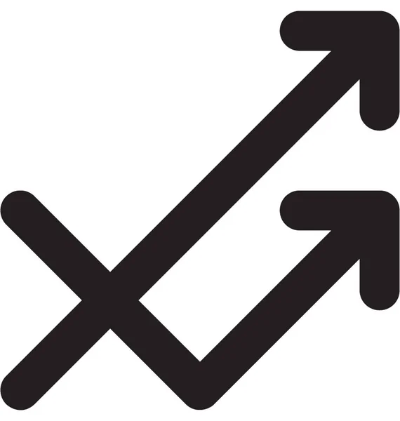 Growth Vector Line Icon — Stock Vector