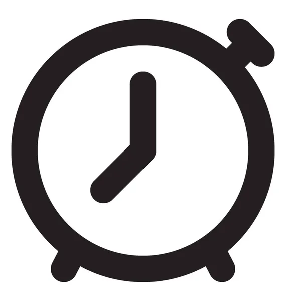 Stopwatch Vector Lijn Pictogram — Stockvector