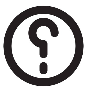 SSS vektör satırı simgesi