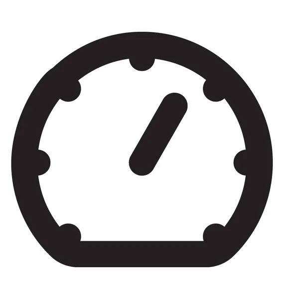 Velocímetro Vector Line Icon — Vector de stock