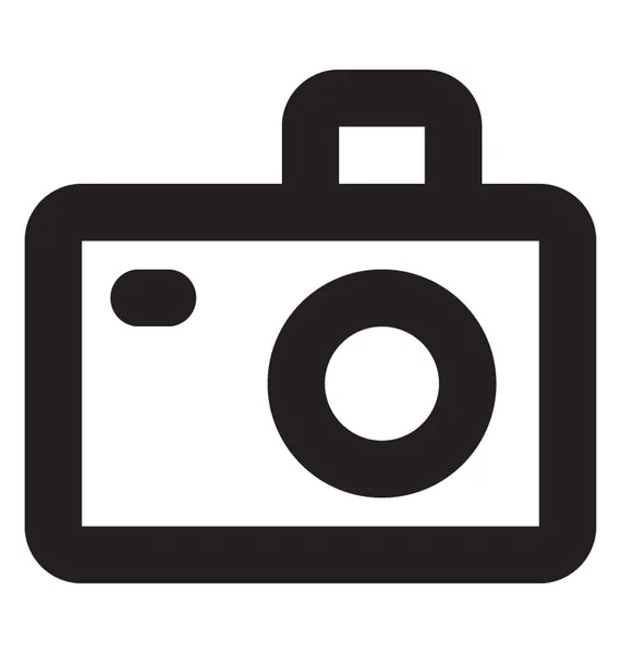 Ikona Fotoaparátu Vektorové Linky — Stockový vektor