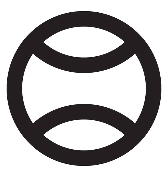 Symbol Der Kugelvektorlinie — Stockvektor