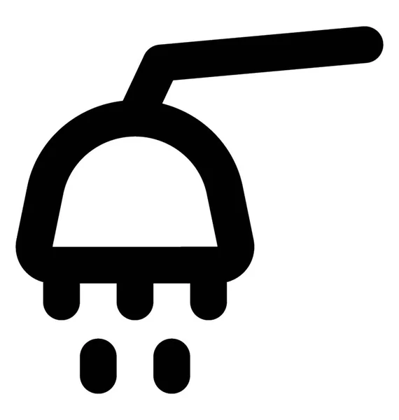 Bathing Shower Bold Line Vector Icon — Stockvector