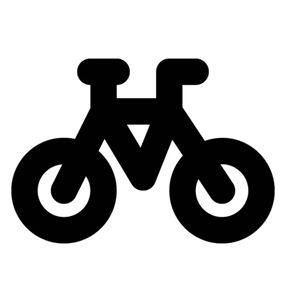 Racing Classic Cykel Fet Linje Vektor Symbol — Stock vektor