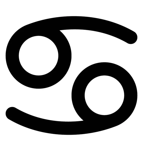 Икона Векторной Линии Рака — стоковый вектор