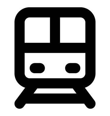 Tren vektör satırı simgesi