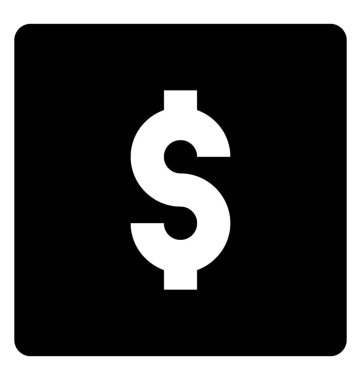 Doları vektör satırı simgesi