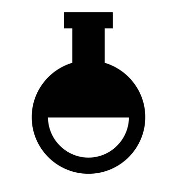 Şişesi glif vektör simgesi