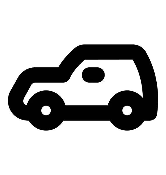 Auto Vector Lijn Pictogram — Stockvector