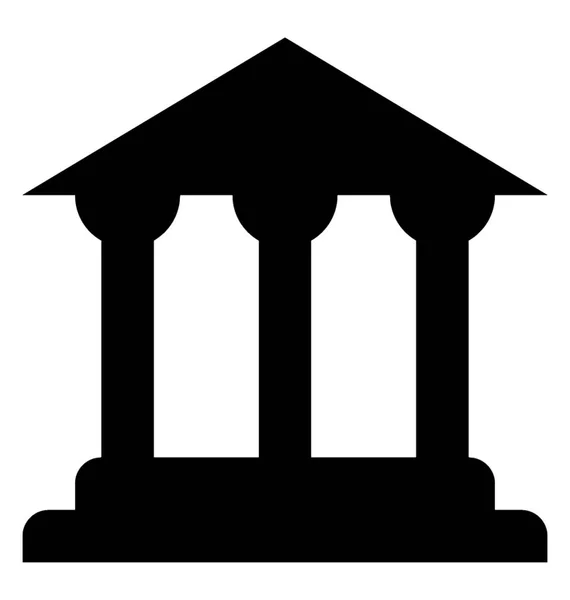 Банковская Векторная Икона — стоковый вектор