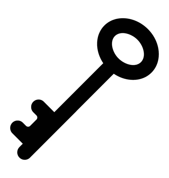 Klíčové Vektorové Ikony Glyfů — Stockový vektor