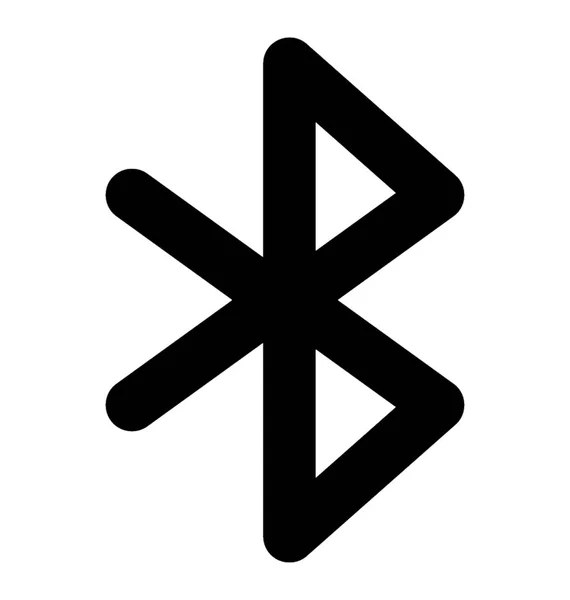 Bluetooth vektör katı simgesi
