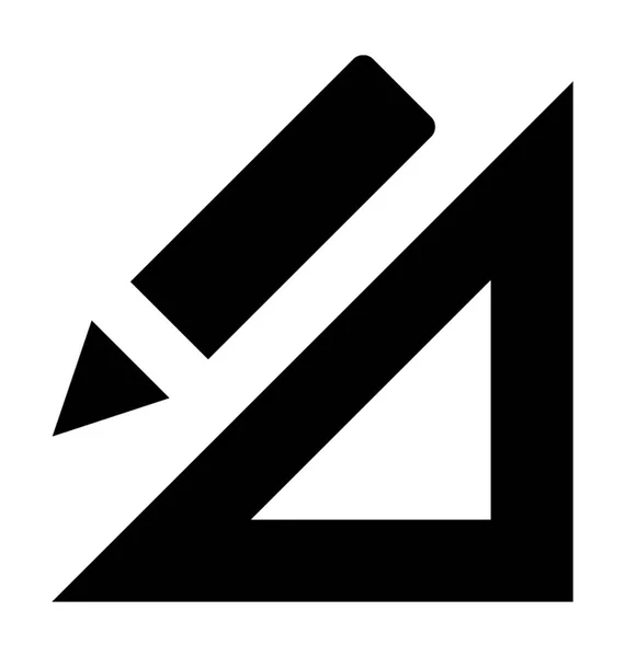 Grad Quadrat Glyphen Vektor Symbol — Stockvektor