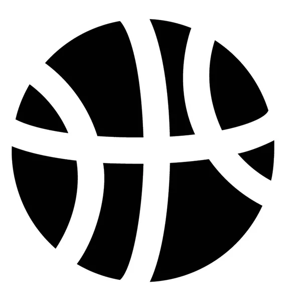 Icône Vectorielle Glyphe Basketball — Image vectorielle