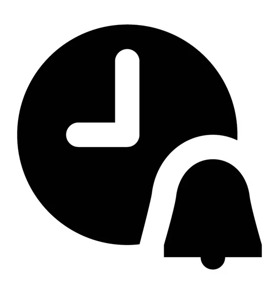 Tid Glyph Glyph Vektor Symbol — Stock vektor