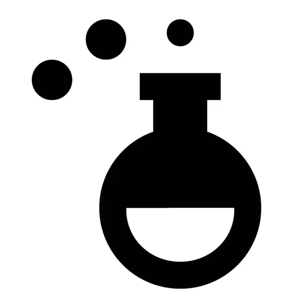 烧瓶字形标志符号矢量图标 — 图库矢量图片