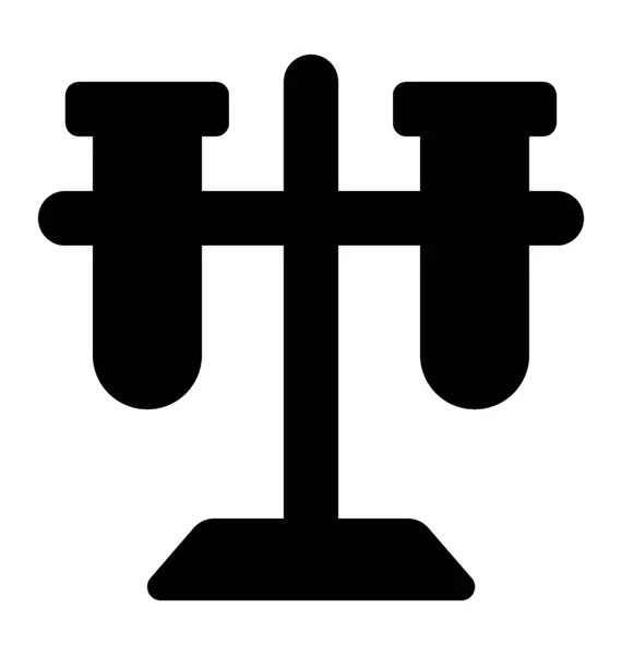 Provröret Glyph Glyph Vektor Symbol — Stock vektor