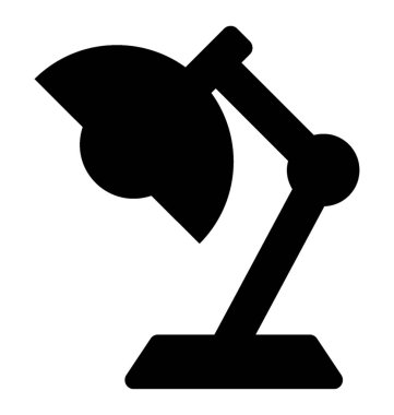 Lamba glif vektör simgesi