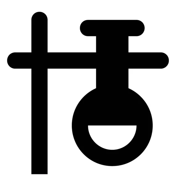 Experiment Glyphen Vektorsymbol — Stockvektor