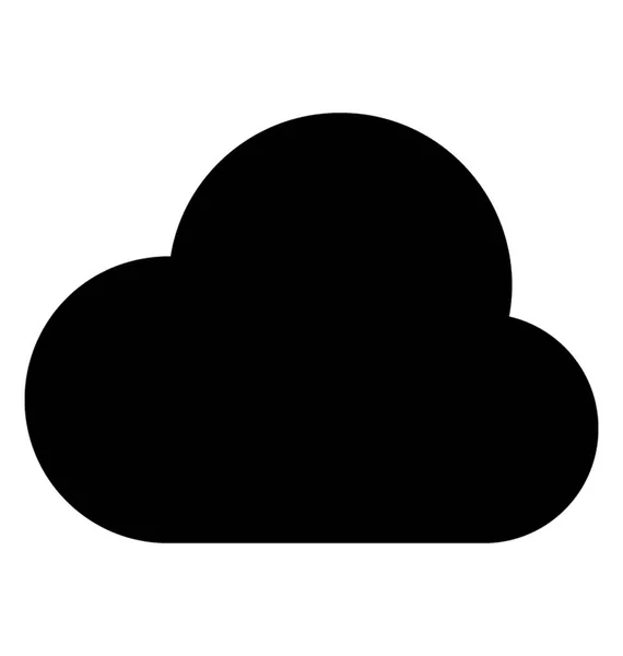 Cloud Glyph Vector Icono — Archivo Imágenes Vectoriales
